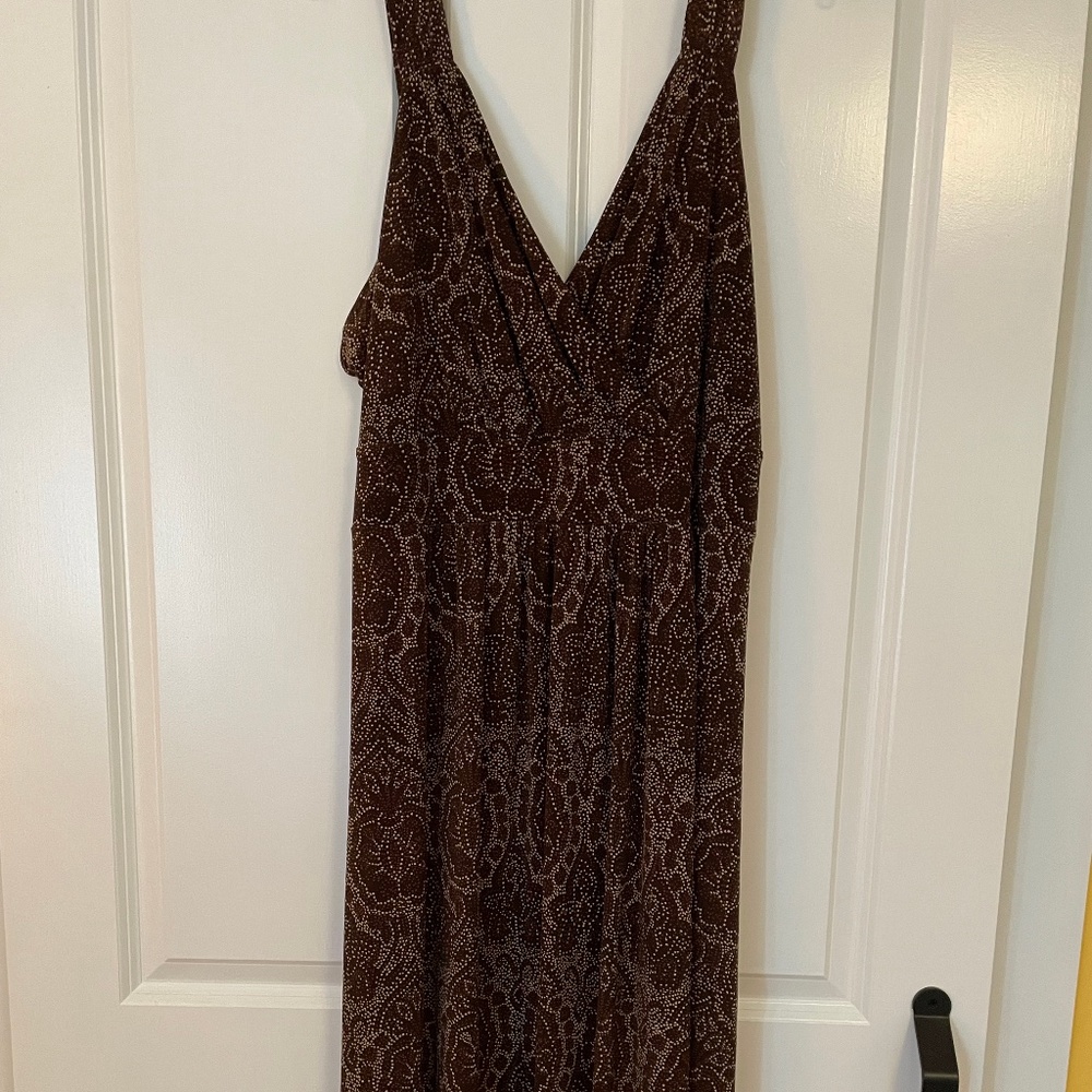 MICHAEL Michael Kors brown paisley polkadot sundress
